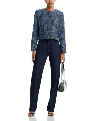 Collarless Tweed Blazer - Exclusive