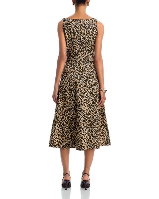 V Neck Panel Sleeveless Dress - Exclusive