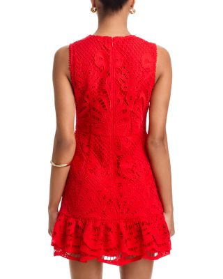 Lace Flounce Sleeveless Dress - Exclusive