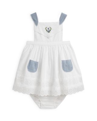 Girls' Eyelet Cotton Poplin Dress & Bloomer - Baby