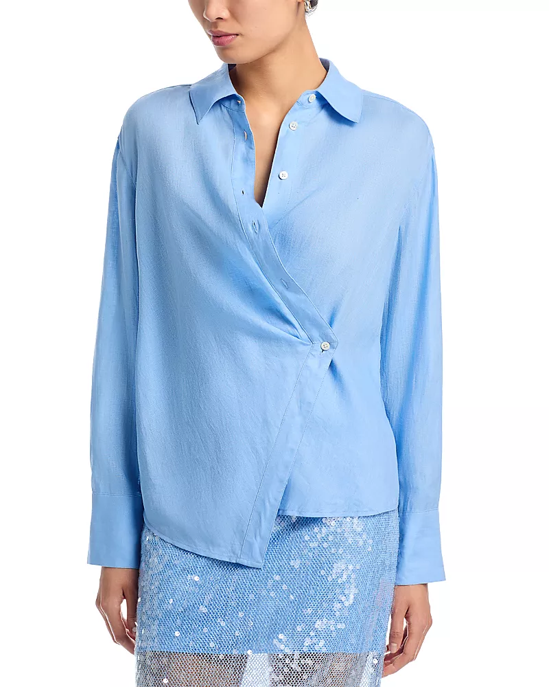 Veronica Beard Perezzi Linen Shirt
