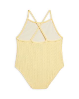Girls' Mini Cable Jacquard One Piece Swimsuit - Baby