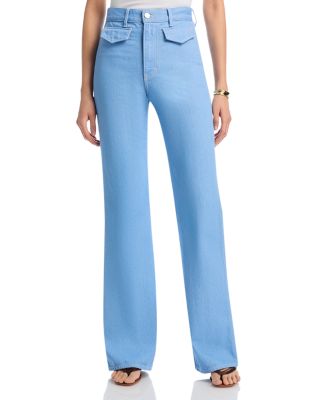 Crosbie High Rise Wide Leg Jeans in Bayside