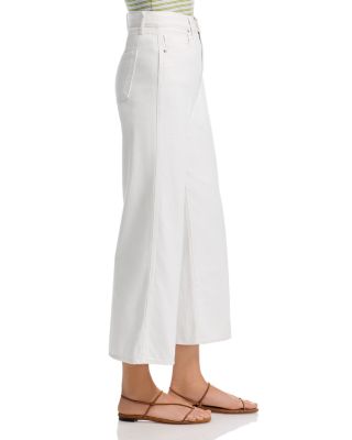 Taylor Cropped High Rise Jeans in White