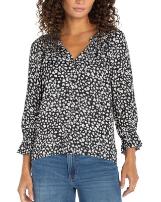 Button Front Woven Top