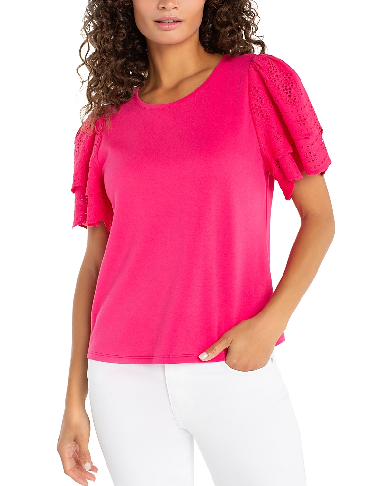 Liverpool Los Angeles Embroidered Sleeve Tee