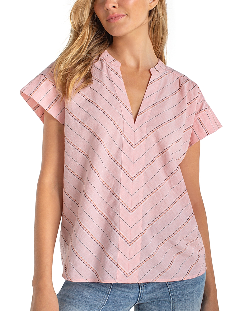 Liverpool Los Angeles Short Sleeve Popover Top
