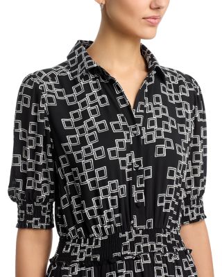 Elbow Sleeve Midi Dress