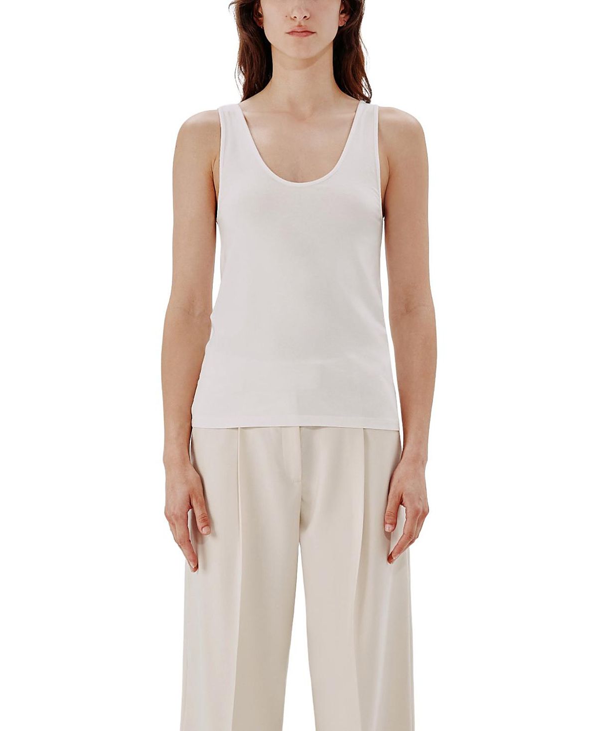 Another Tomorrow Slim Tank Top