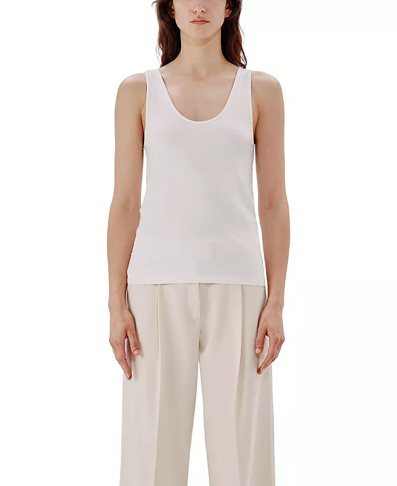Another Tomorrow Slim Tank Top