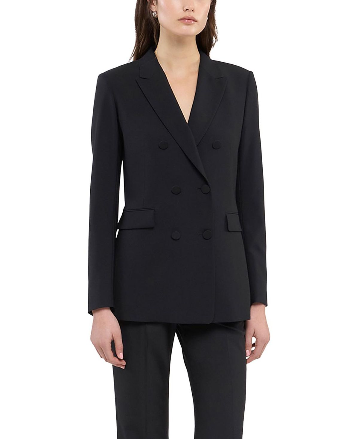 Another Tomorrow Double Breasted Jacket