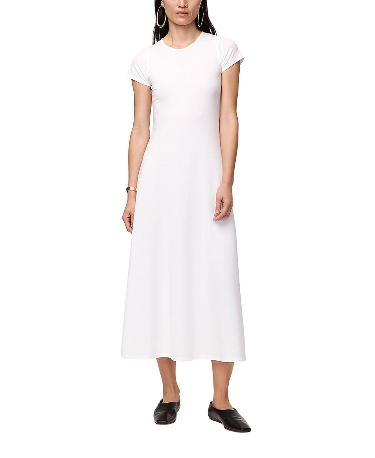 Another Tomorrow Fitted Tee Dress