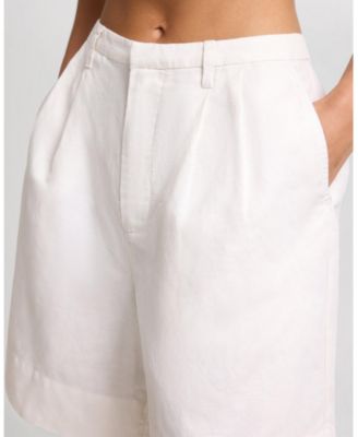  Air Linen Pleated Bermuda Short