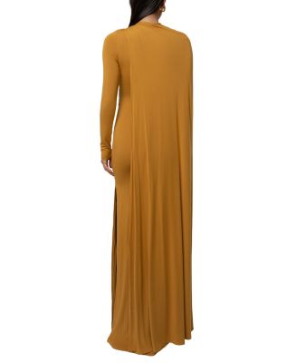 Draped Elegance Cape Dress
