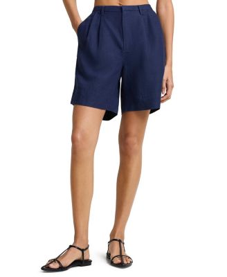  Air Linen Pleated Bermuda Short