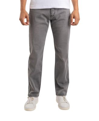 Mugsy Men's Classic Fit Jeans Signature Stretch Denim Medium Gray Wash ...