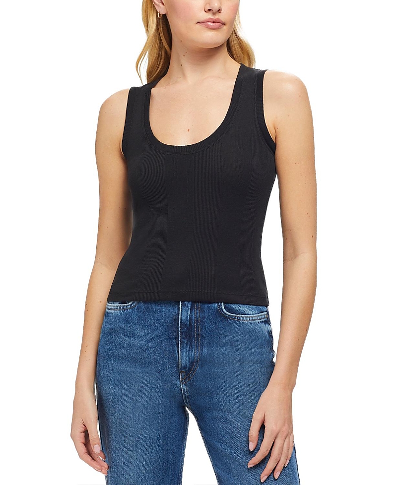 Goldie Lewinter Variegated Rib Crop Tank Top