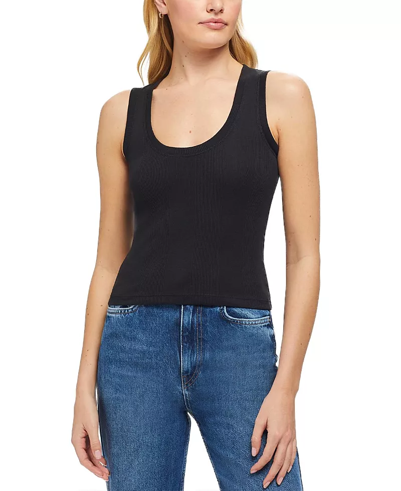 Goldie Lewinter Variegated Rib Crop Tank Top
