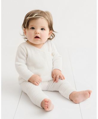 Unisex Ribbed Knit Wrap Set - Baby, Little Kid