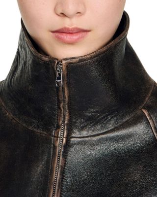 Jordan Distressed Leather Jacket