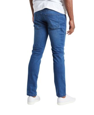 Men's Classic Fit Jeans Signature Stretch Denim Medium Blue Wash