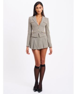  Oakley Plaid Preppy Style Blazer Jacket