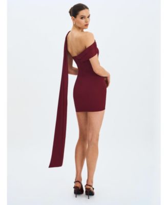  Ovelia Satin Ribbon Strapless Mini Dress