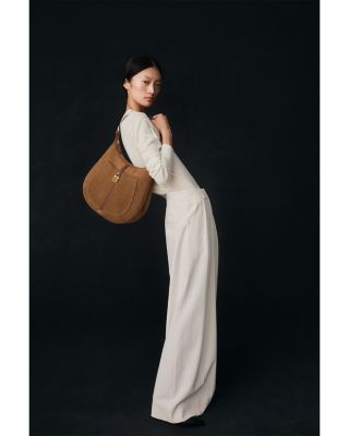 Siena Small Suede Hobo Bag