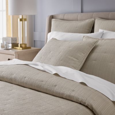 Luxe Textured Check Coverlet, King - Exclusive