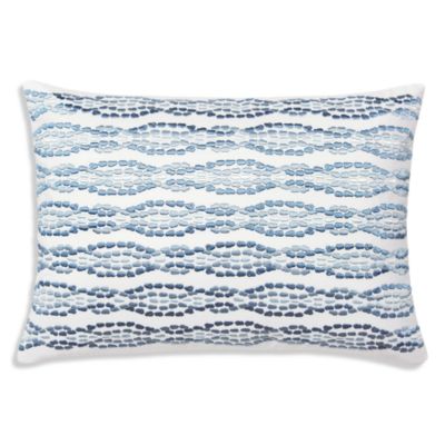 Sferra X Scalamandre Cobblestones Decorative Pillow, 12 X 18 - Exclusive In Blue