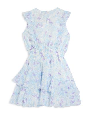Girls' Ruffle Eyelet Mini Dress, Little Kid, Big Kid - Exclusive