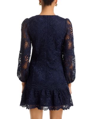 Scallop Lace Mini Dress -Exclusive