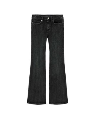 Ember High Rise Stretch Bootcut Jeans in Washed Black
