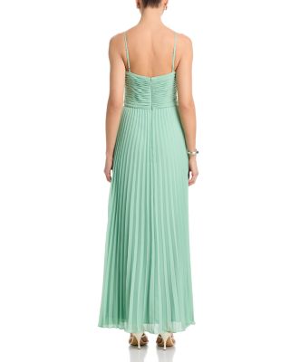 V Neck Chiffon Dress - Exclusive 