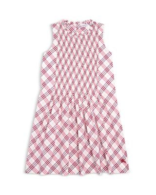 Girls' Yvette Check Sleeveless Cotton Dress - Little Kid, Big Kid