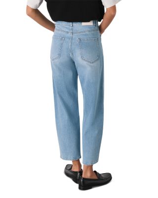 Whistles Stretch Barrel Leg Jeans in Light Blue