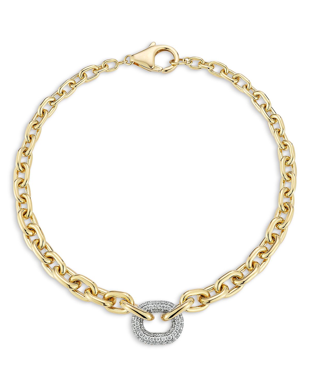 Walters Faith 18K Yellow Gold Diamond Morrell Graduated Link Chain Bracelet