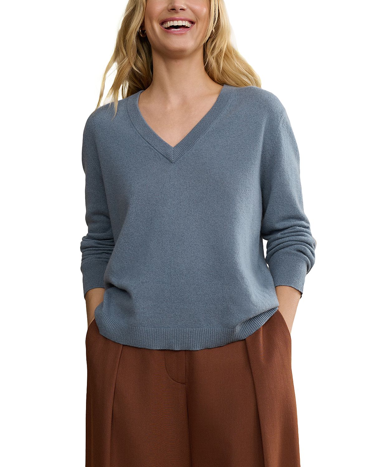 Jenni Kayne Flynn V Neck Cashmere Sweater