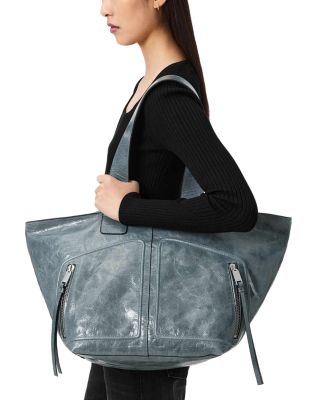 Jean Rey Large Leather Tote Bag