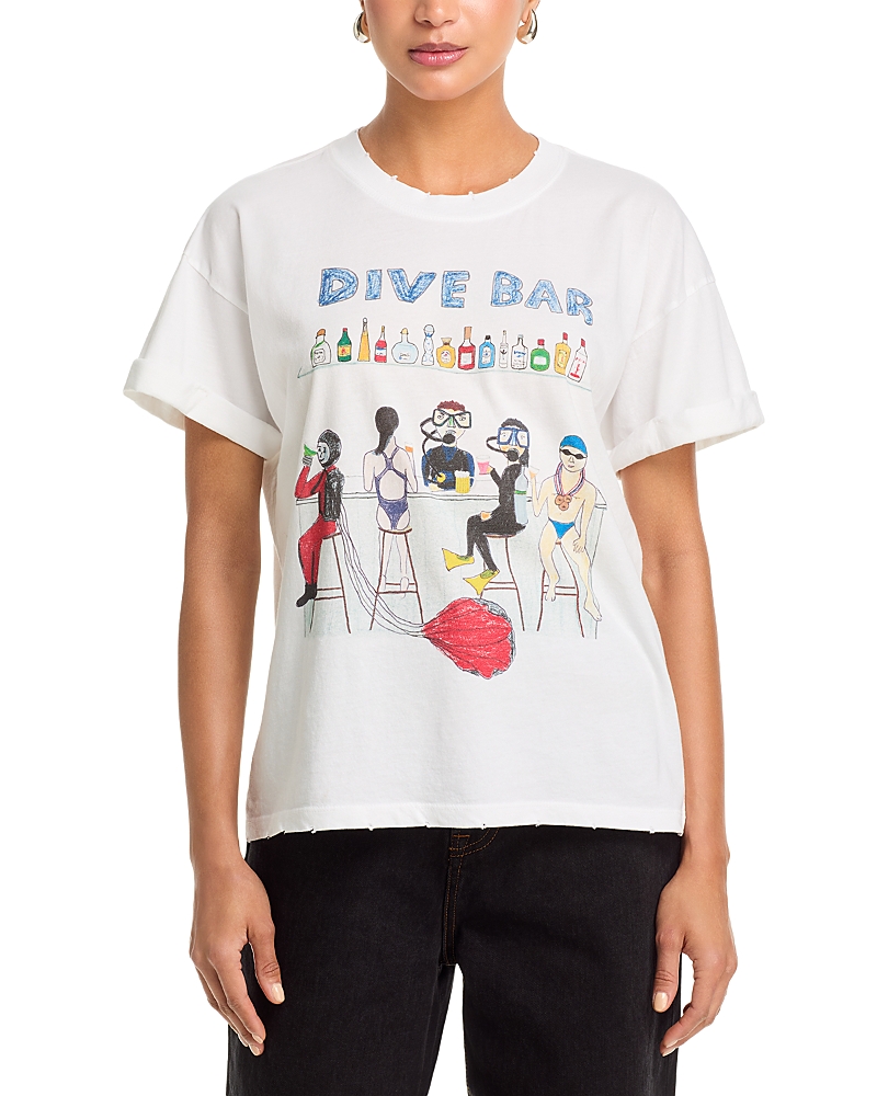 Unfortunate Portrait Boyfriend Tee In White