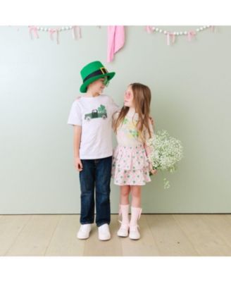 Boys' Shamrock Truck Patch St. Patrick's Day Short Sleeve T-Shirt - Little Kid, Big Kid