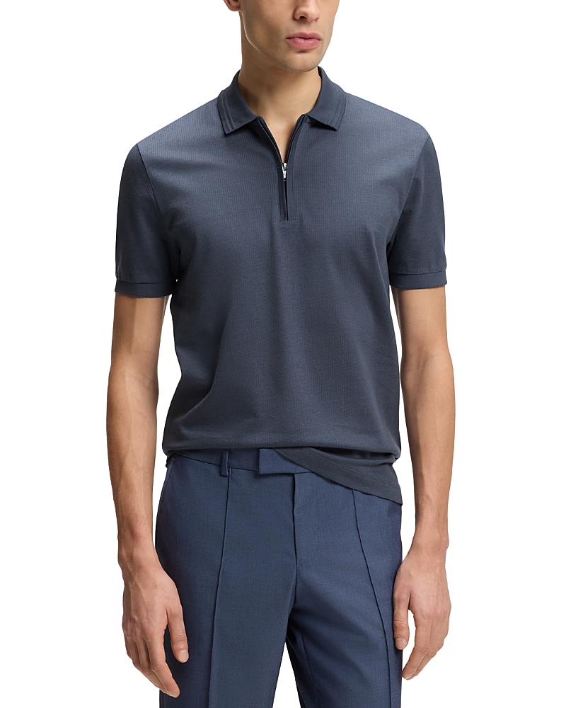 Boss H Paras Quarter Zip Polo Shirt