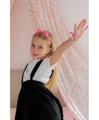 Girls' Eloise Bow Pearls Cameo Necklace - Little Kid, Big Kid