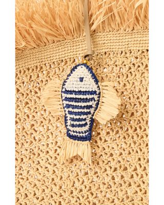 Raffia Fish Bag Charm