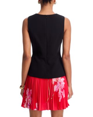 Haddy Printed Pleated Minidress