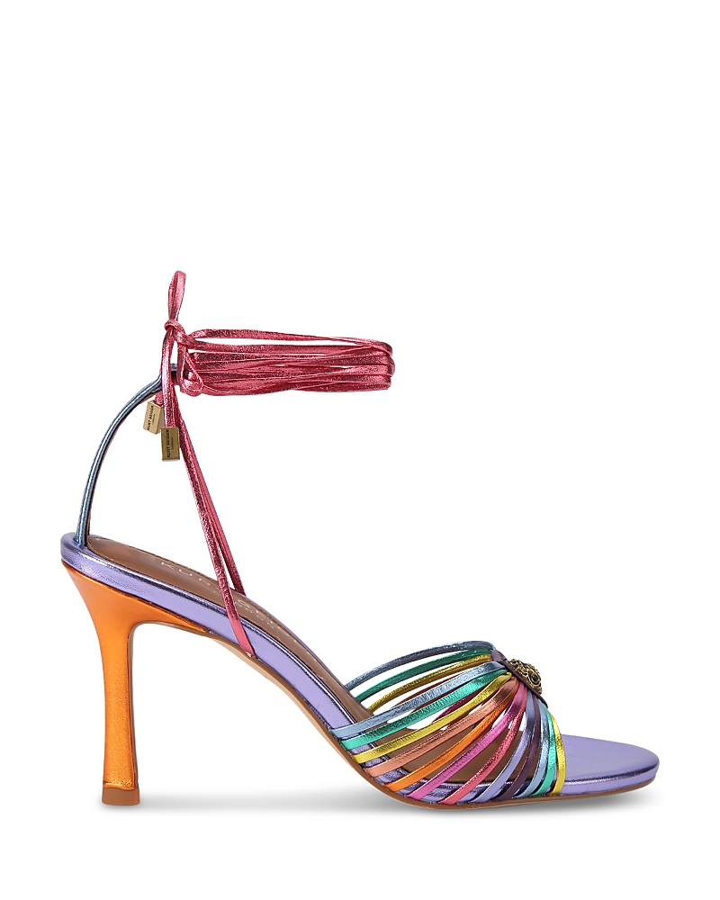 Kurt Geiger London Women's Multi Strap Ankle Tie Sandals