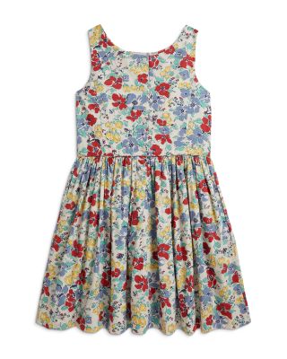 Girls' Floral Cotton Dress - Big Kid