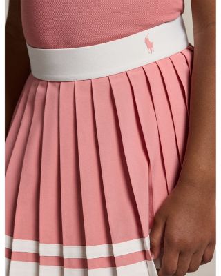 Girls' Striped Pleated Skort - Little Kid