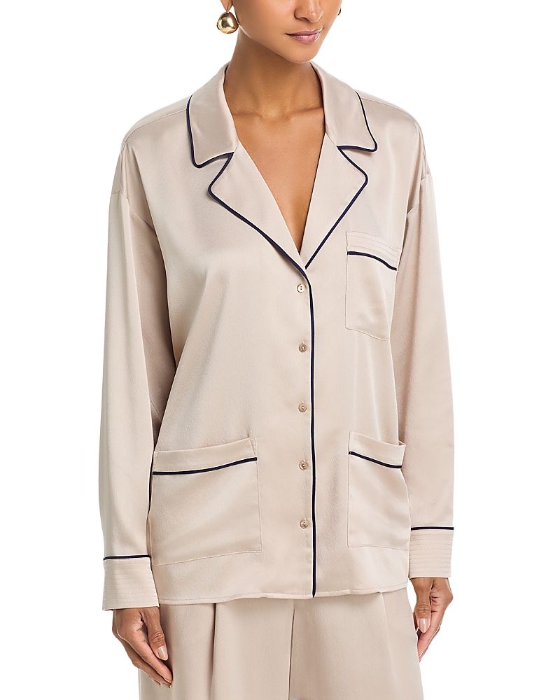 L'Agence Mara Lapel Relaxed Blouse