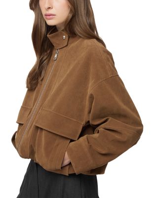 Kate Faux Suede Bomber
